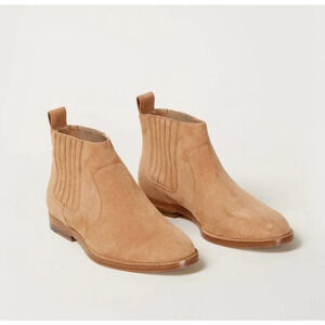 NWOT Jenni Kayne Women's Suede Chelsea Boots in Camel Size 5 or EU 35